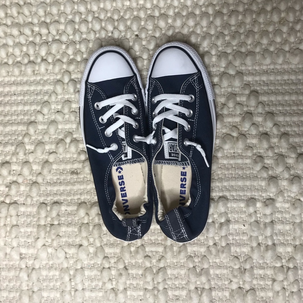 Converse | 8.5 Elastic Tieless Navy Blue Shoes